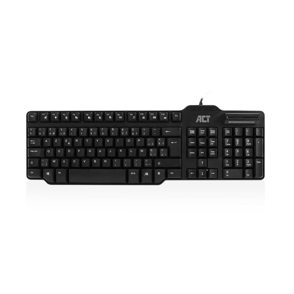 ACT AC5475 clavier Bureau USB AZERTY Belge Noir