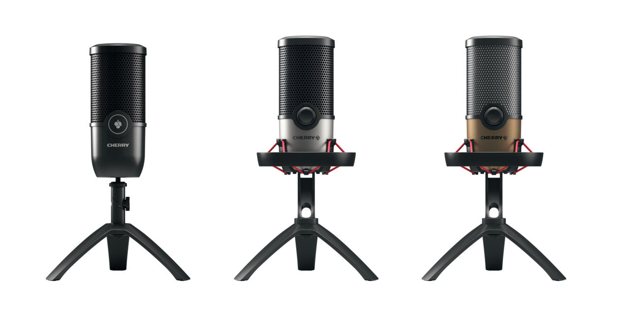 CHERRY UM 9.0 PRO RGB Noir, Cuivre Microphone de table