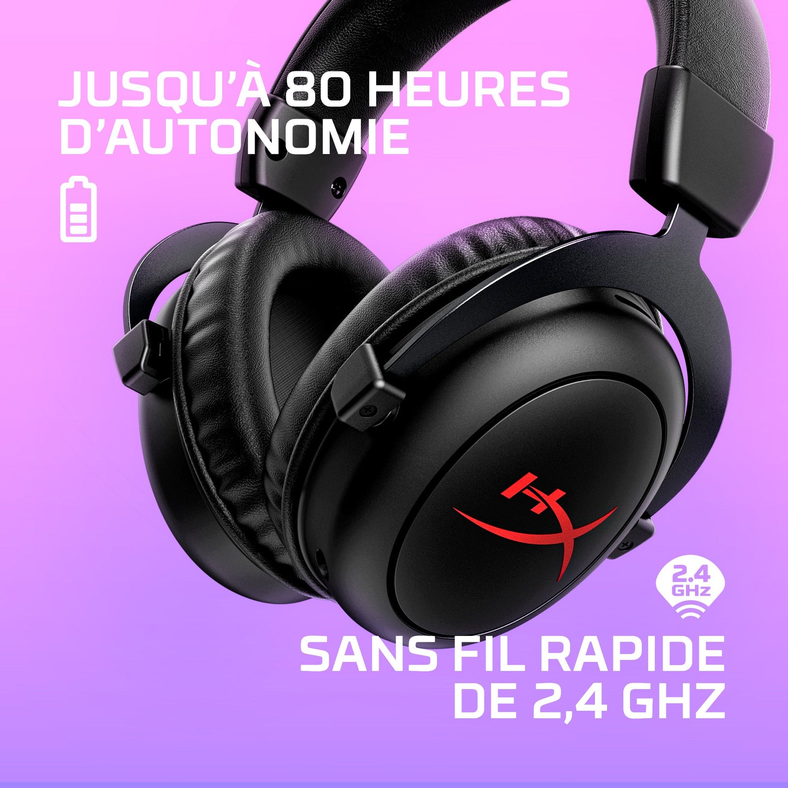 Casque de jeu sans fil HyperX Cloud II Core