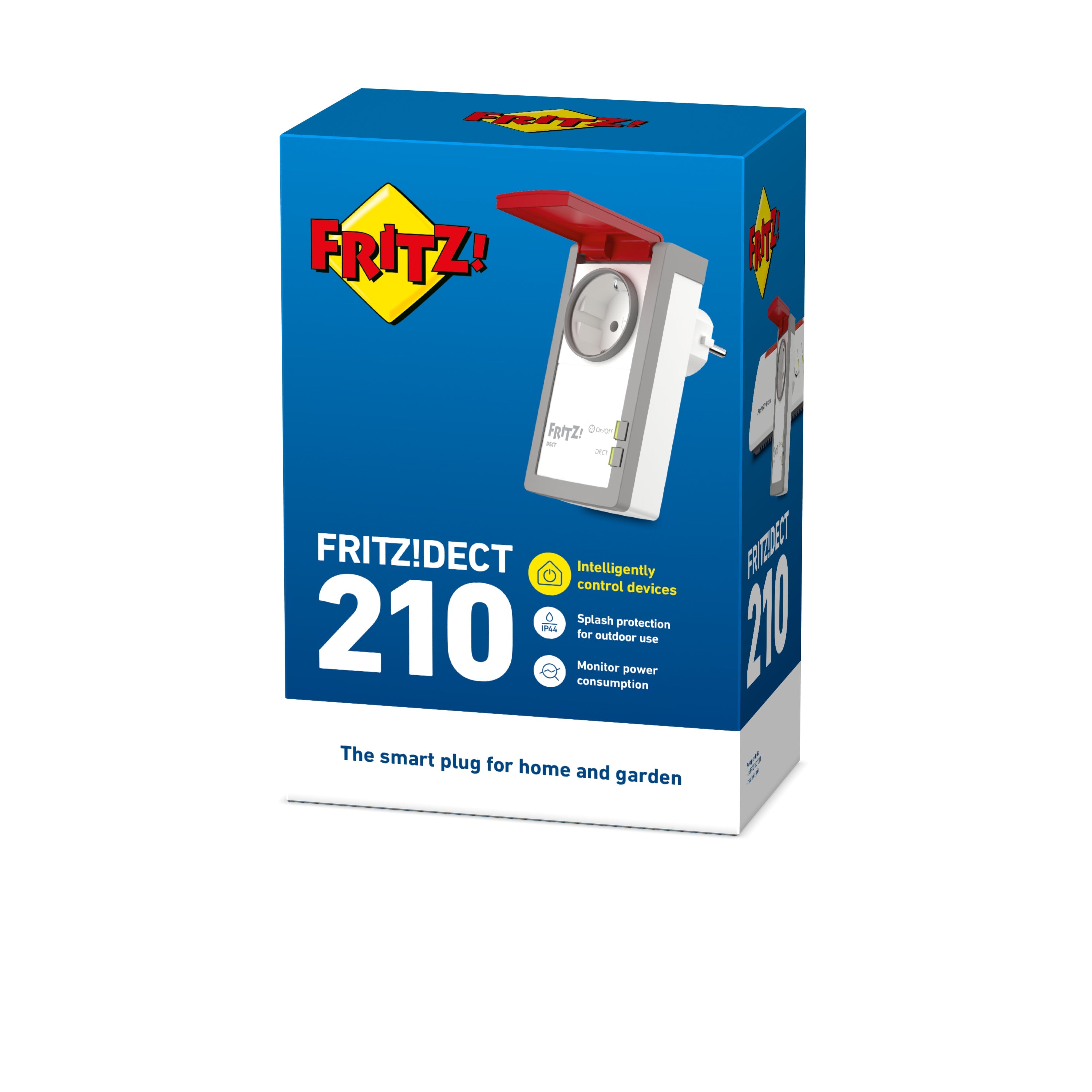 DECT FRITZ! 210 INT Prise intelligente 3450 W Gris, Rouge, Blanc