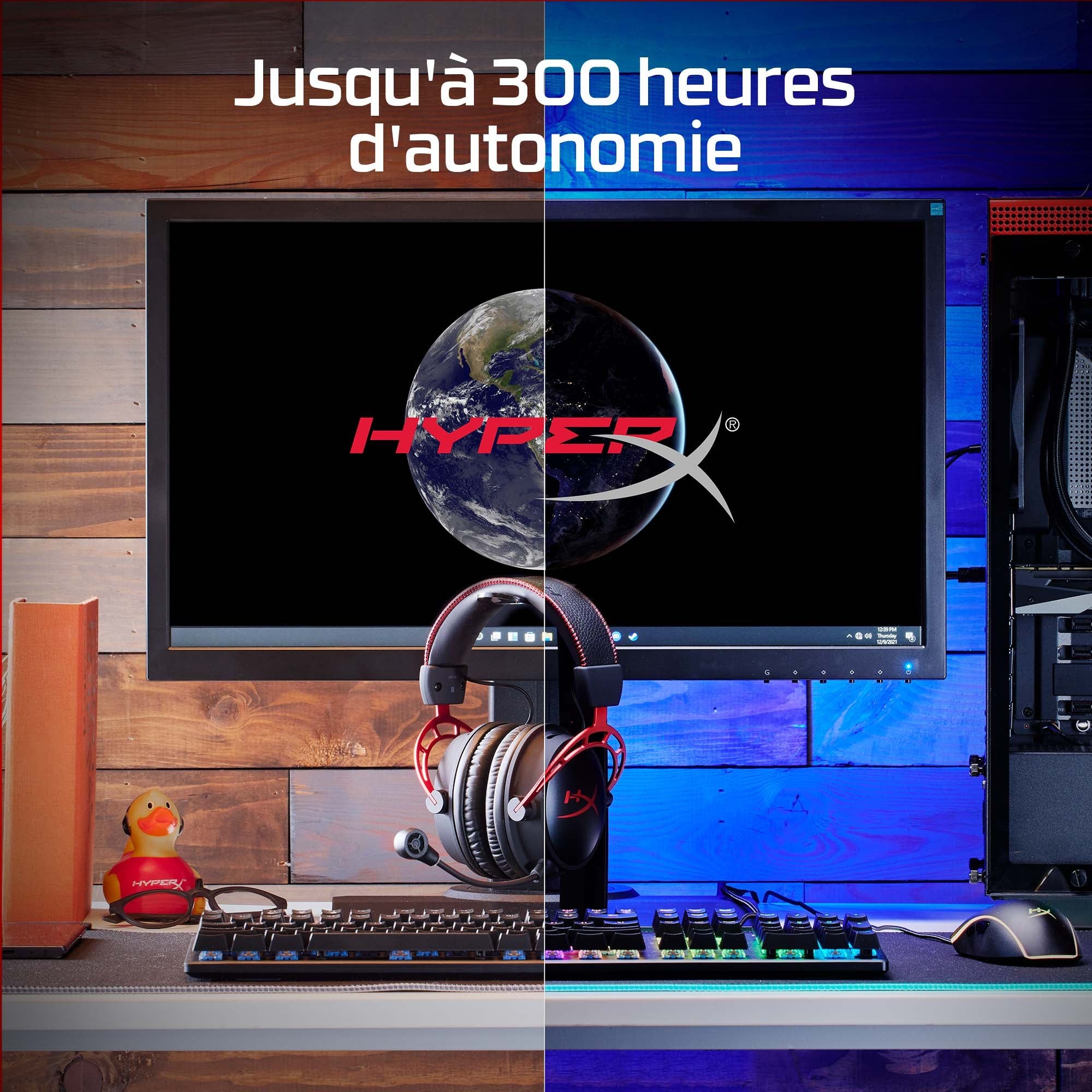 Casque gaming sans fil HyperX Cloud Alpha (noir-rouge)