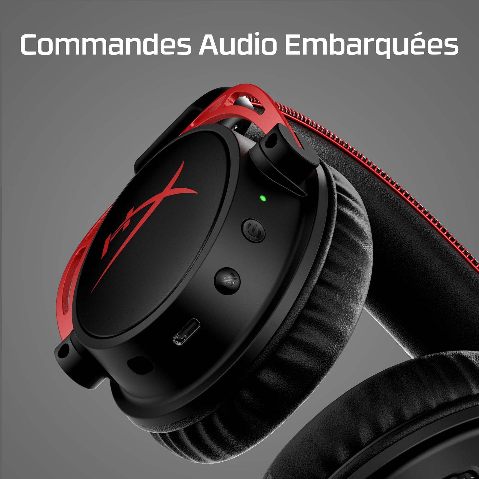 Casque gaming sans fil HyperX Cloud Alpha (noir-rouge)