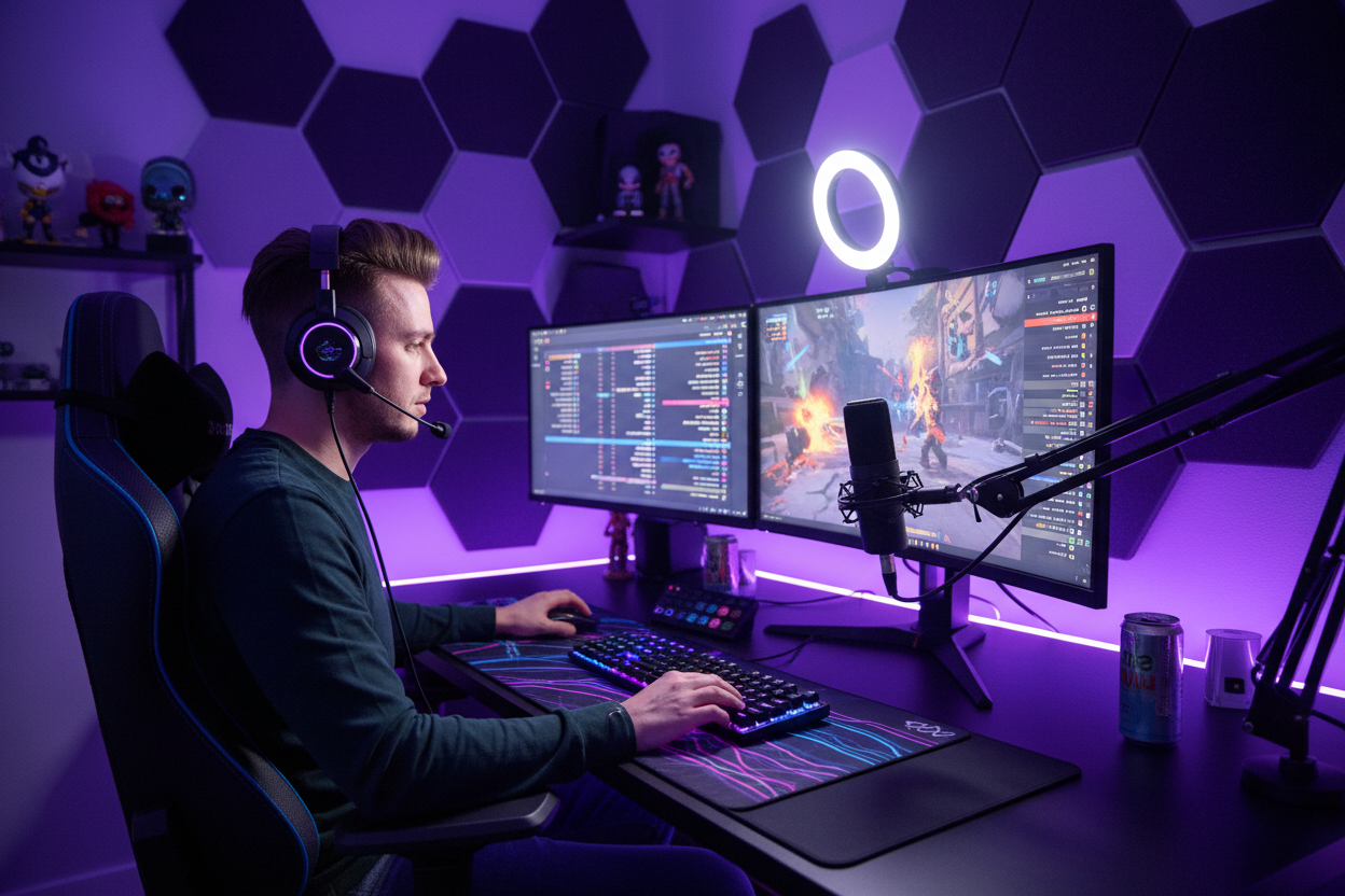 streamer en stream avec un setup trop bien